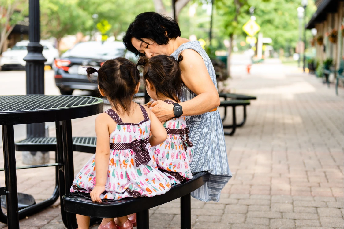 Seniors laughing together